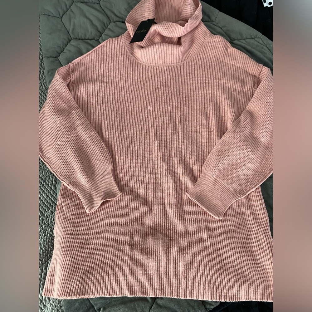 Goldray L pink turtleneck